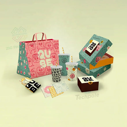 Eco-Friendly Biodegradable Custom Bakery Cake for Cookies Candy Crepe Fast Food Catering Gift Paper Box Matt Packaging