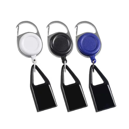 Wholesale Custom logo Portable Mini Keychain Retractable Clip Belt Lighter Holder