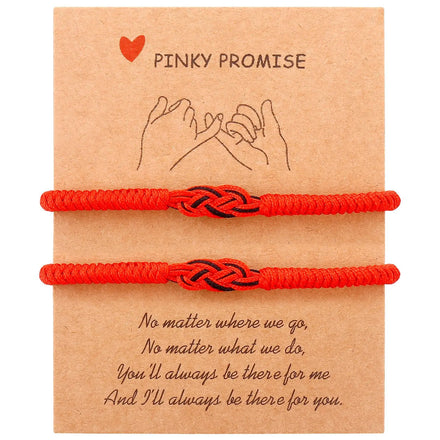 Creative Prayer Concentric Knotted Red Ropes Chain String Bracelets Matching Bracelets for Couples