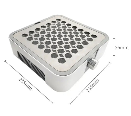 Professional Metal Vacuum Cleaner Brushless Motor 4500RPM Strong Nail Dust Collector 60W Portable Manicure Salon