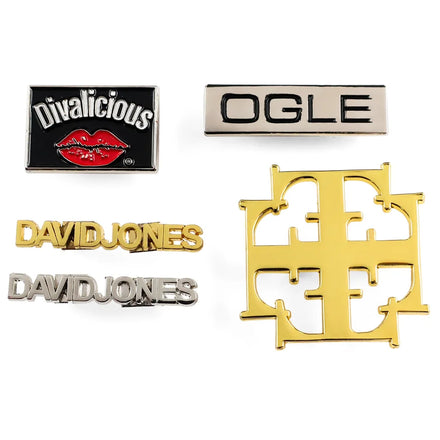 Wholesale Brand Label Metal Clothing Tags Labels Custom Holder Metal Garment Label Tag Plate
