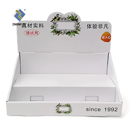 Custom Retail POP Promotion Table Top Display PDQ Tray Displays Drink Snacks Food Gifts Cardboard Counter Display Box