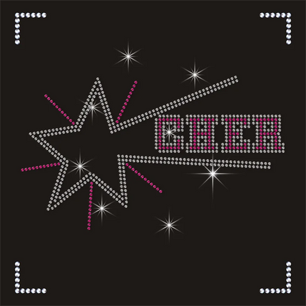 Galaxy Moon Rhinestone Heat Transfer Iron on Hotfix Crystal Bling Applique Letters DIY Shirt Hoodie Cheer Mom Outfit