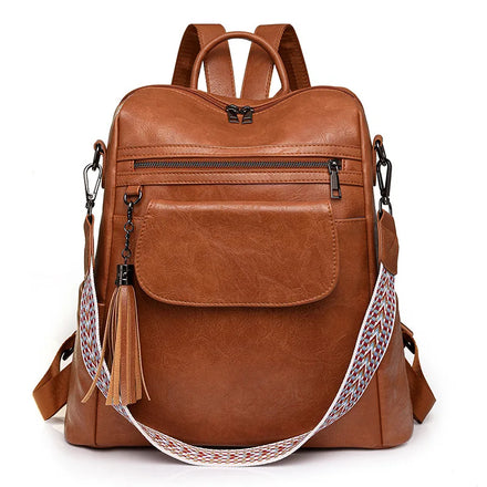 New Fashion Backpack Waterproof Women's Large Capacity Retro Single Shoulder Crossbody Bag Leisure Women's Backpack