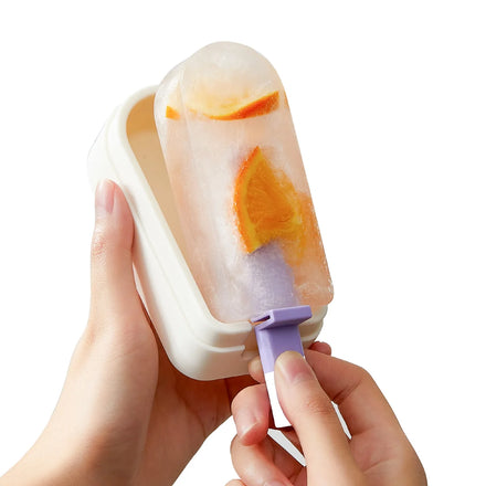 Kids Summer Ice Maker Food Grade Silicone Colorful Non Stick Handmade DIY Fruits Ice Cream Popsicle Molds