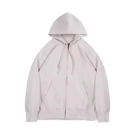 Wholesale Boxy Zip up Hoodies 500gsm Heavyweight Pullover Hoodie French Terry Oversized Men Zip up Hoodies