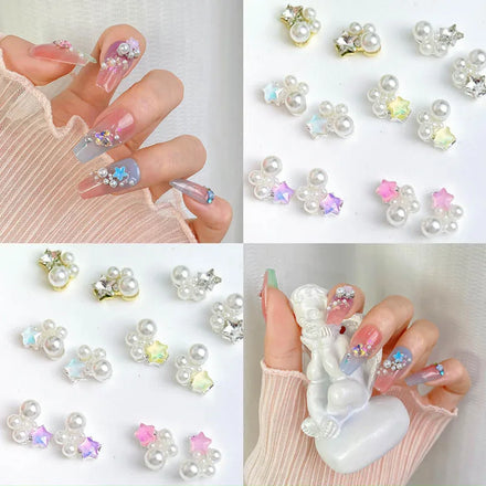Hot Selling Luxury Nail K9 Multiple Shapes 3D Diamond Nail Art Charms Diamonds Clear Crystal Pile Manicure Jewelry
