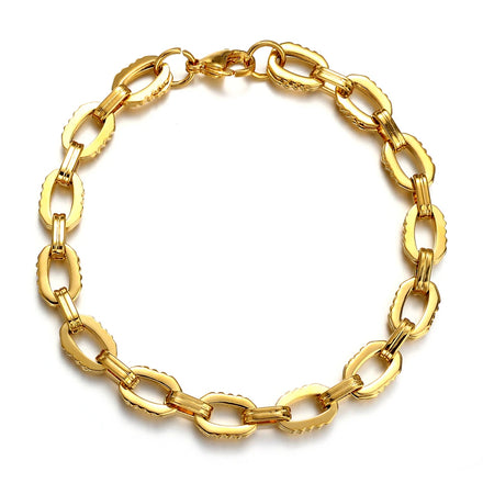 14k 18k Gold Plating Stainless Steel  Bracelets Jewelry