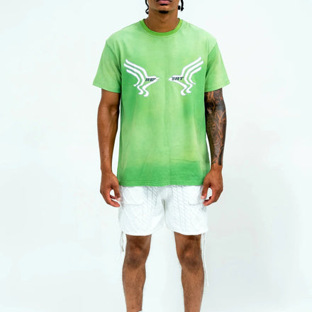KY Silk Screen Print 100%Cotton Sun Faded Tshirt for Men Wholesale Best Quality