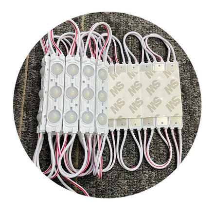 6011-D Waterproof Outdoor 3 LED Light Module with Lens 1.2w Cold White Mini Smd 2835 Injection Led Module