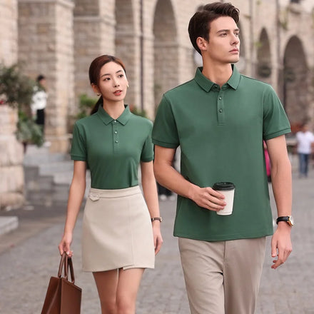 2024 New Custom High Quality Printed Breathable Unisex Short Sleeve for Shirt 100% Polyester Golf Knit