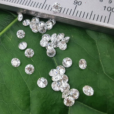 Starsgem VVS VS Clarity D Color Lab 0.25Ct Solitaire Loose Diamond Round Brilliant Excellent Cut Loose Diamonds