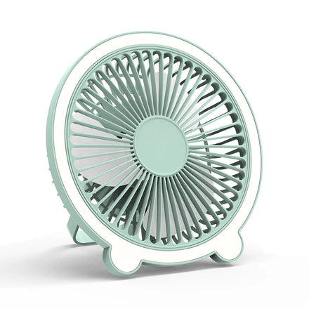 Hot Selling Mini Portable Fan with Led Light Outdoor Handing Fan Rechargeable Desk Fan
