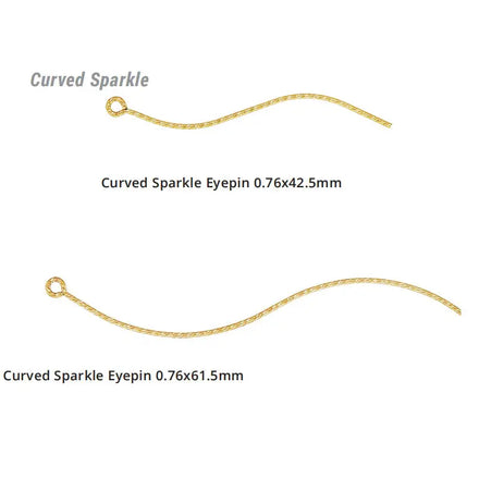 GP Hot Sale Jewelry Findings Gold Filled 9 Word Eye Pins for DIY Earring Making Accessories
