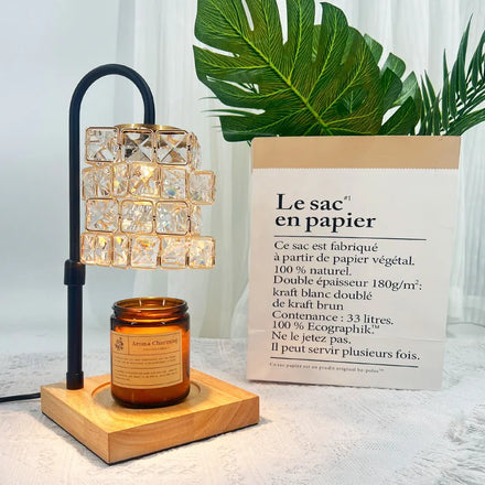 Dimmable Candle Warmer Lamp With 2h/4h/8h Timer Adjustable Height Wax Melter Lamps for Home Decor