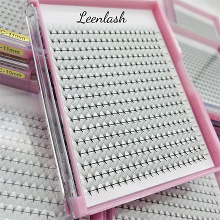 Handmade 3d 8d 10d 20d Pre Fanned Volume MIX C CC D DD Curl Pointy Base Premade Fans Lash Trays Customize Package