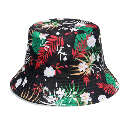 Floral Tropical Printed Under Brim Lifeguard Hats Customized Straw Hat Beach Straw Hat Hawaiian