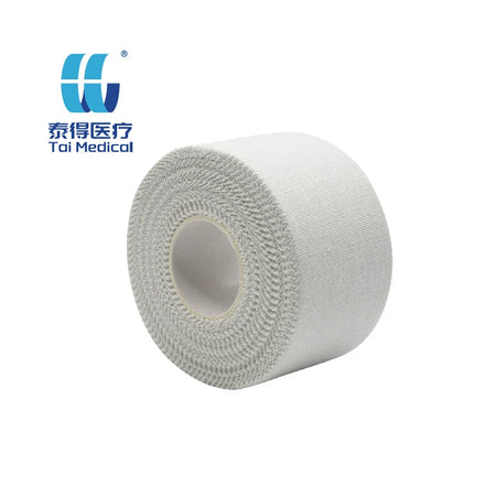 3.8cmx13.7m Non-elastic Unisex Foot Bandage White Sports Tape Basketball Football Ankle Fixation Knee Wrist Braces Custom Print