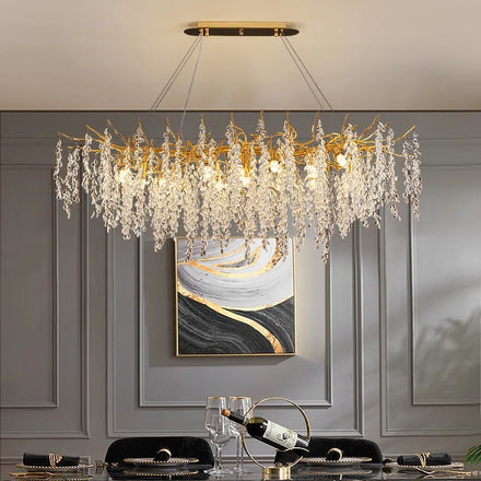 Sell Like Hot Cakes Golden Crystal Chandeliers Large Villa Hotel Lobby Creative Design Luxury Ceiling Lights Pendant Lighting