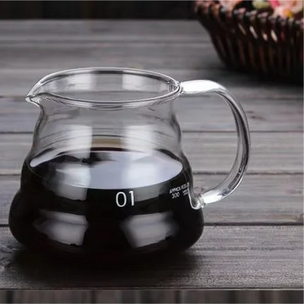 Wholesale 300 ml Elegant Cup Business Gift Set of Pots Coffee Pot Set Glass Cloud Pot for Kitchen Cafe Coffee Making