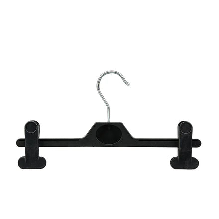 Black Cheap Plastic Pants Hanger With Clips Trouser Hanger