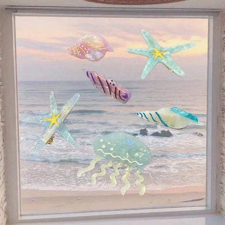 Ocean Collection Acetic Acid Hairpin Jellyfish Conch Side Hairpin Cartoon Cute Sweet Starfish Everyday Fashion Accessories