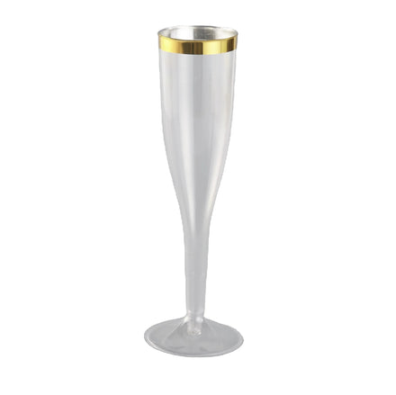 30pcs 4.5oz Disposable Lastic Champagne Glasses Shiny Glitter Premium Champagne Goblet for Bar Pub Club Restaurant Home Use