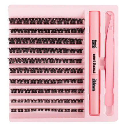 Eyelash Extension DIY Lashes Segmented Kit Lash Extension Kit Pre-Cut Segment Cluster Lashes Eyelashes DIY
