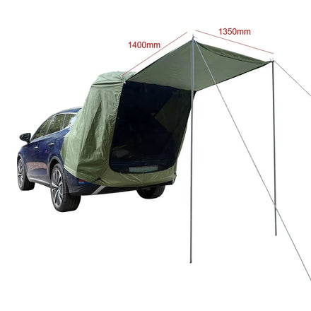 Outdoor Car Tent Rear Tent with Canopy Car Trunk Extension Rain-Proof Tent for Hiking Camping Picnic Car Self-Driving Travel