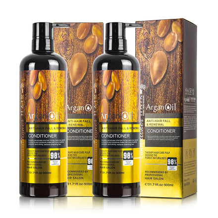 Low Moq Shampoo Manufacturer Private Label Hair Care Set Sulfate Free Argan Oil Curly Dry Hair Shampoo and Conditioner