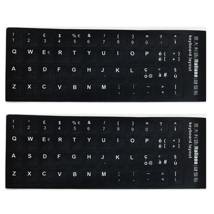 Wholesale Vinyl Laptop Sticker Decoration Self Adhesive Italian Keyboard Stickers