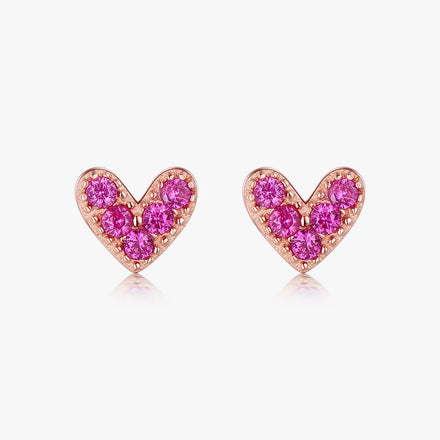 Sparkling Clear CZ Stud Earrings 925 Sterling Silver Round Zirconia 4MM 5MM 6MM 7MM Earrings for Women Wedding Jewelry