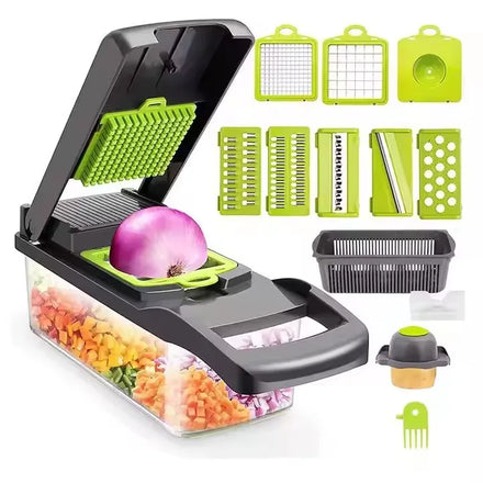 Hot Selling Kitchen Accessories 14 in 1 Manual Mandoline Slicer Food Onion Cutter Veggie Dicer Multifunctional Vegetable Chopper