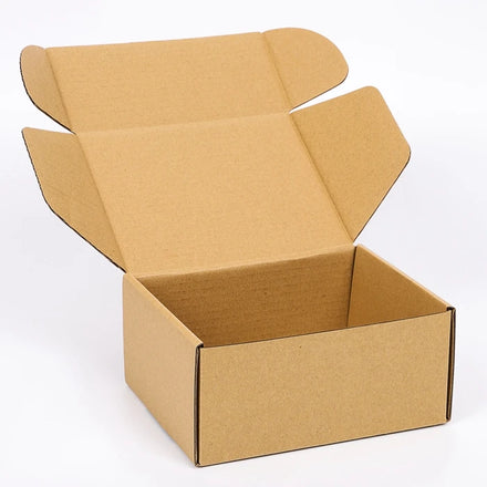 Recyclable Kraft Postal Box Packaging Roll End Tuck Front Shipping Box Corrugated Cardboard Mailer Box