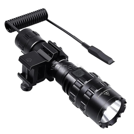 Super Bright LED Aluminum Flashlight Zoomable Torch Flashlight IP66 Waterproof USB Rechargeable 18650 Battery Flashlight