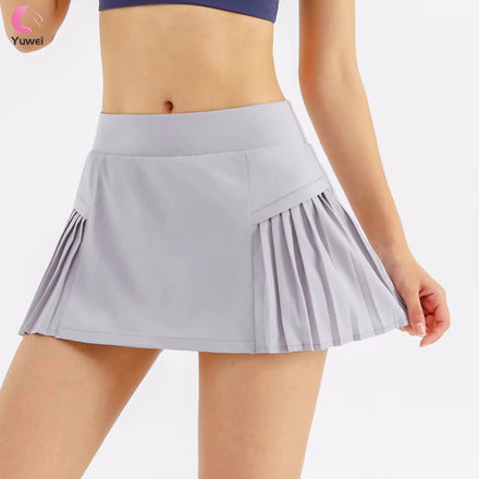 Womens Mini Pleated Tennis Skirt Athletic Golf Skirts With Pockets Flowy Workout Short Skort