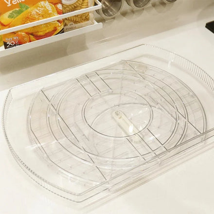 ZNF00172 Lazy Susan Turntable Organizer for Refrigerator Kitchen Cabinet Pantry Fridge Organizers and Storage