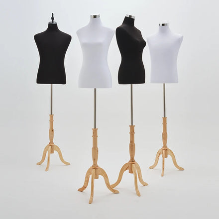 Velvet Fabric Covered Mannequin Female Dummy Foam Dress Form Fashion Design Mannequins
