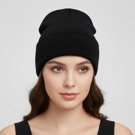 Custom Embroidery Logo Winter Knitted Beanie Cap Acrylic Winter Camouflage Dot Bows Personalised Embroidered Beanie Hats