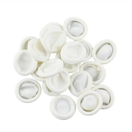 10pcs/Bag Natural Rubber Finger Cots Disposable Latex Fingertip Protectors for Nail Art Tattoo Piercing & Electronic Cleaning