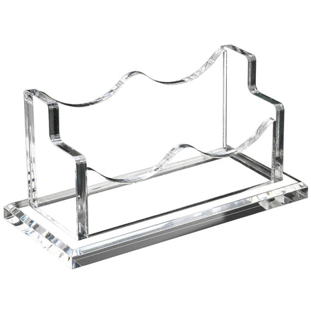 Wholesale Injection Molding Desktop Acrylic Business Card Holder Clear Plastic Stand Desktop Cards Organizer
