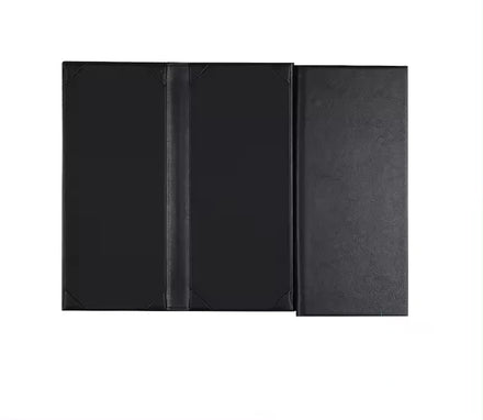 Latest design restaurant menu custom folder leather menu holder for hotel cafe bar