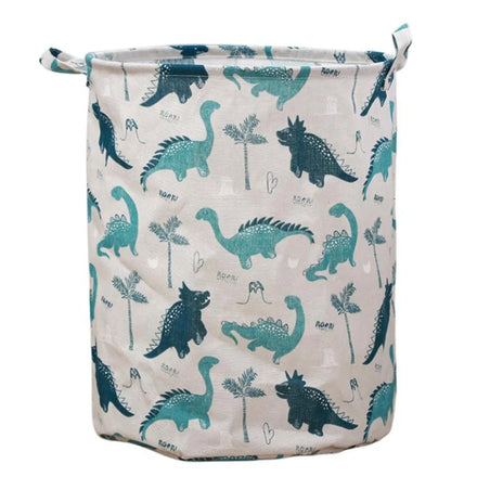 Cotton Linen Fabric Laundry Hamper Collapsible Toys Storage Organizer Bins Gift Basket for Bedroom Kids Room Wardrobe Bathroom