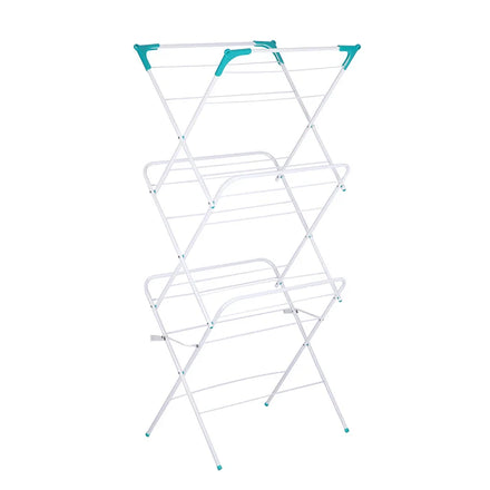 Foldable Retractable Simple Three-Fold Clothing Rod Hanger Floor Clothes Towel Rack