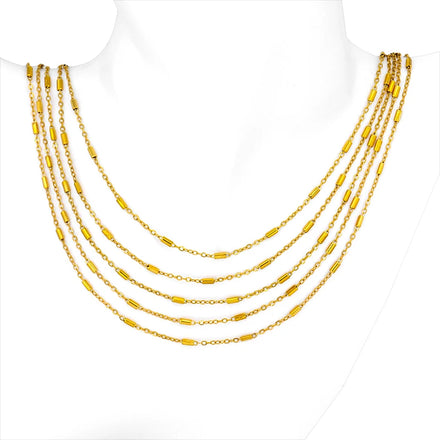 Wholesale Custom 18K Gold Plated Stainless Steel Jewelry Round Snake Stainless Steel Chain Necklace for Men Women