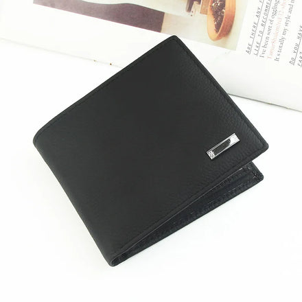 Hot Selling Minimalist Short Cowhide Leather Wallet Genuine Leather Wallet Men