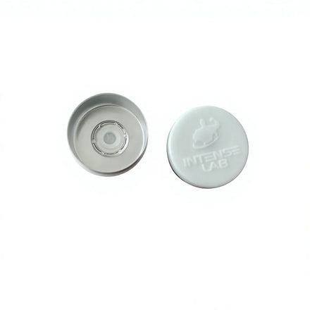 Lab Brand Logo Customized 10ml Vial Cap with Different Color Choice and Embossed Uv Glossy logo