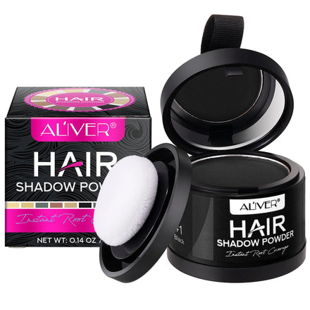 ALIVER 10 Colors Hair Shadow Powder Waterproof Hairline Powder Root Touch up Hair Color for Gray Coverage for Women & Men