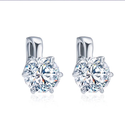 Messi Jewelry MSE-699 Elegant Earrings 925 Silver Earring Wholesale Lab Grown Diamonds Earring