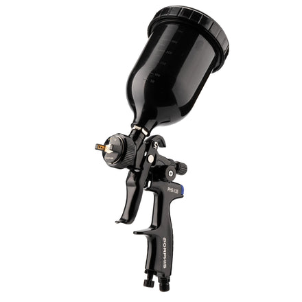 PORPHIS PHS-135 Air Spray Gun 600ml Black Pot Gravity Feed Airbrush Pneumatic Tool Varnish Paint Sprayer